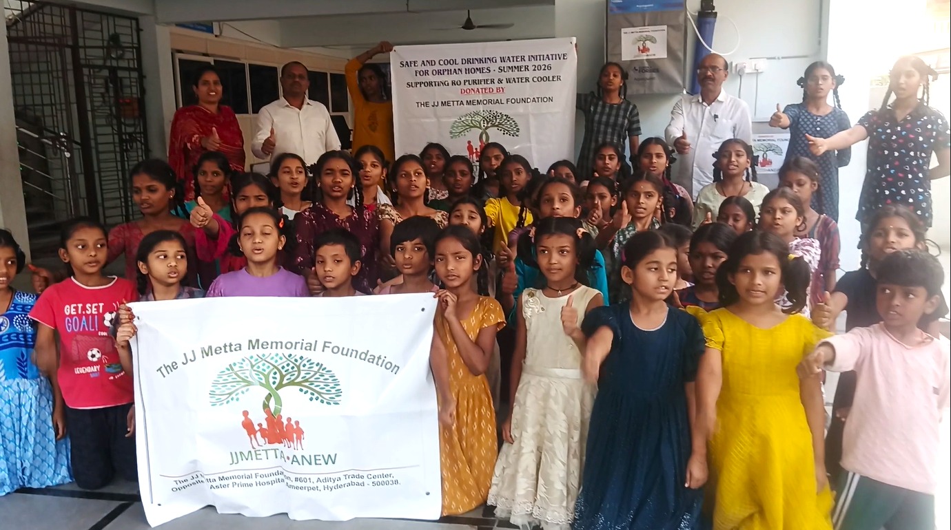 The JJ Metta Memorial Foundation launched the Safe & Cool Drinking Water Initiative for Orphan Homes – Summer 2026,
